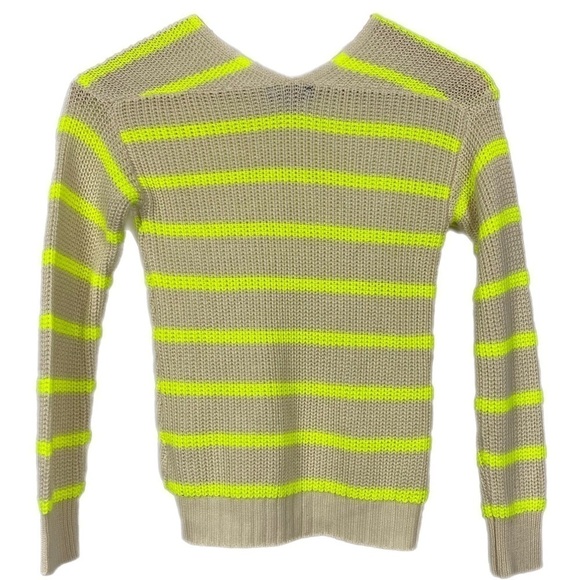 FRESHMAN Girls’ Stripe V-Neck Knit Sweater Size Small (7) - Picture 5 of 6